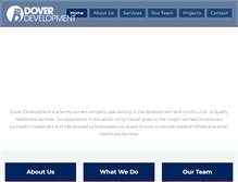 Tablet Screenshot of dover-development.com